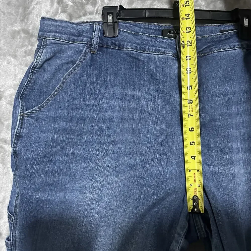 Judy Blue Womens 24W Jeans LOT of 2 Slim Fit Carpenter Blue Skinny Fit Capri Blk - Picture 6 of 16
